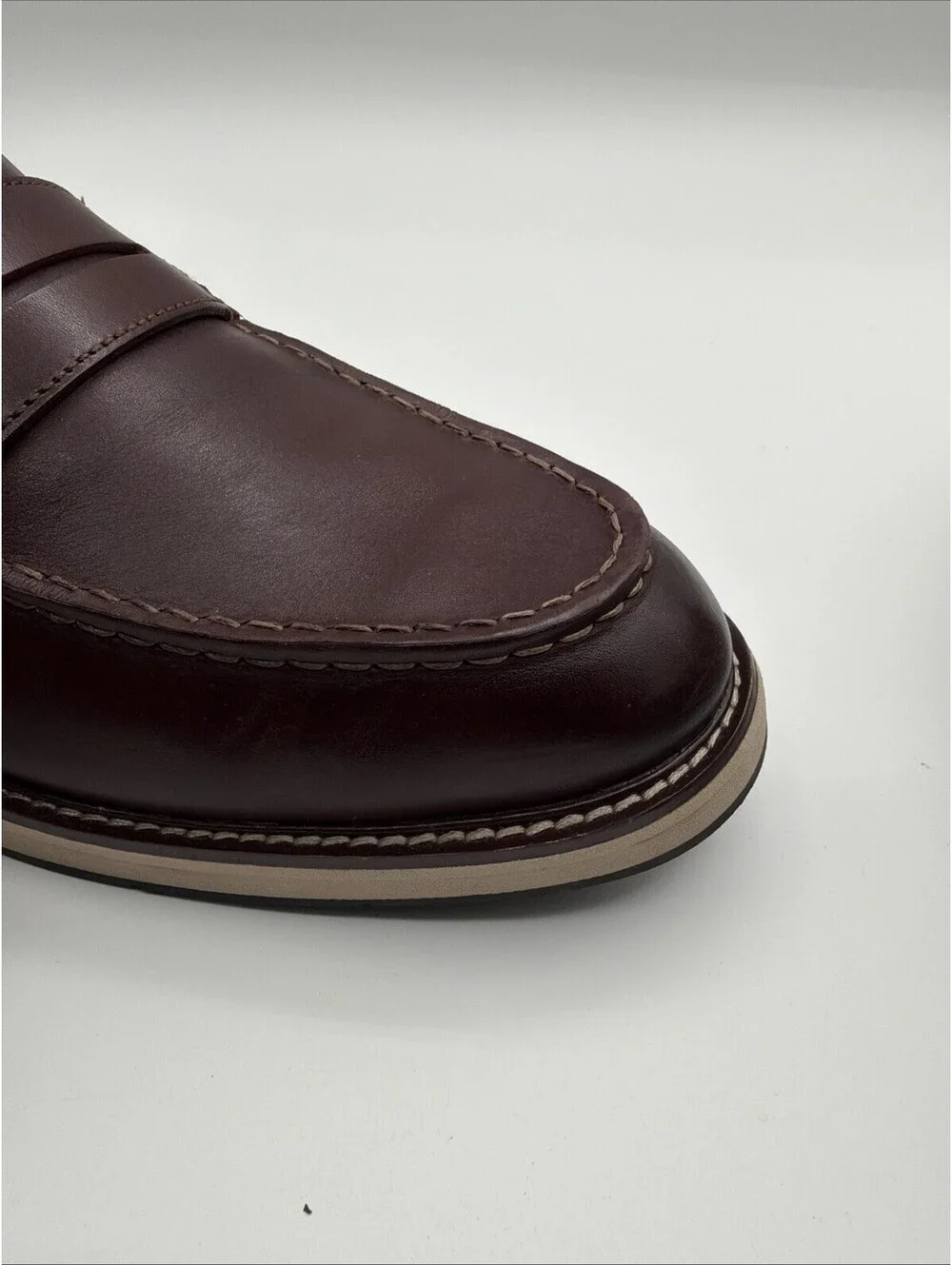 Cole Haan Osborn Grand Penny Loafer Men’s Size 10.5 M Burgundy Leather New